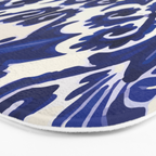 Talavera mexican tile traditional blue ceramic mosaic Bath Mat Gallery Image 3