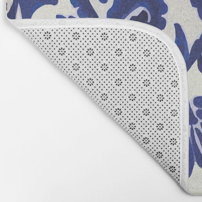 Talavera mexican tile traditional blue ceramic mosaic Bath Mat Gallery Image 2