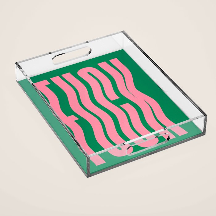 Favorite Word: Tropical Wavy Edition Acrylic Tray Gallery Image 1