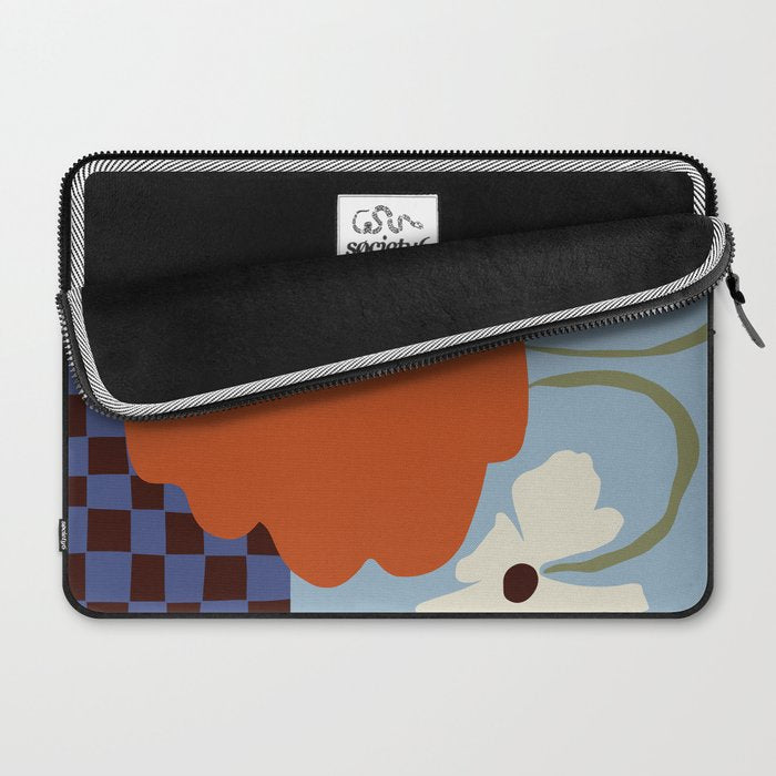 Blooming_Dropping and checkerboard   Laptop Sleeve Gallery Image 2