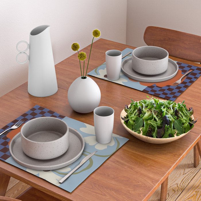 Blooming_Dropping and checkerboard   Placemat Gallery Image 2