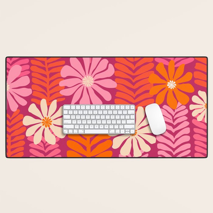 Secret Kisses Floral Design Desk Mat Gallery Image 1