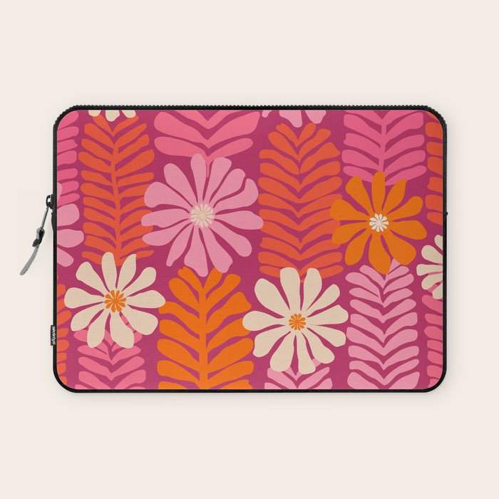 Secret Kisses Floral Design Laptop Sleeve Gallery Image 1