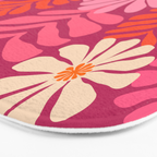 Secret Kisses Floral Design Bath Mat Gallery Image 3