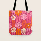 Secret Kisses Floral Design Tote Bag Gallery Image 1