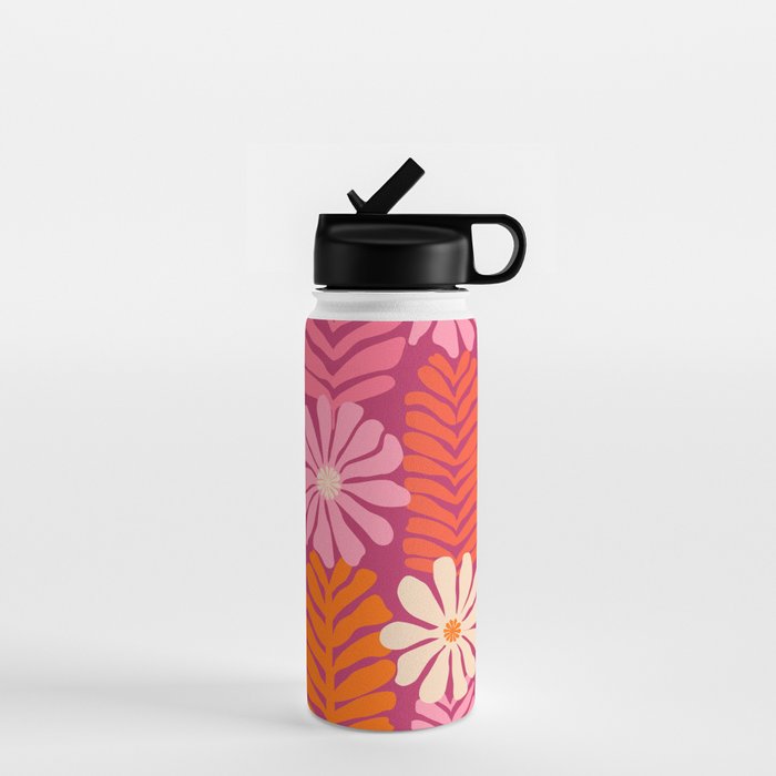 Secret Kisses Floral Design Water Bottle Gallery Image 1