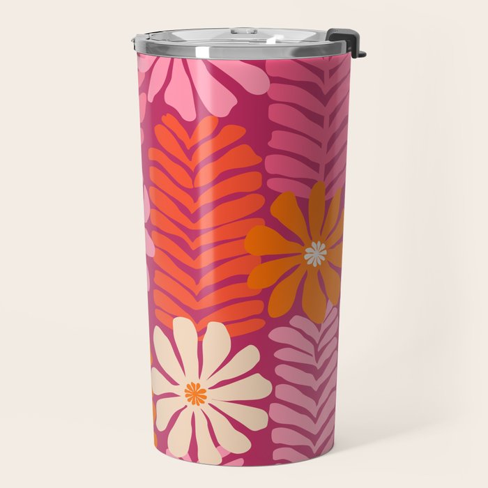 Secret Kisses Floral Design Travel Mug Gallery Image 2