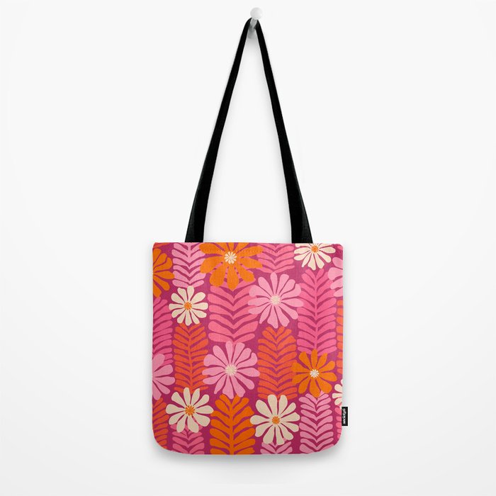Secret Kisses Floral Design Tote Bag Gallery Image 2