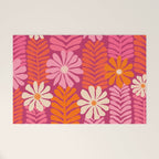 Secret Kisses Floral Design Welcome Mat Gallery Image 1