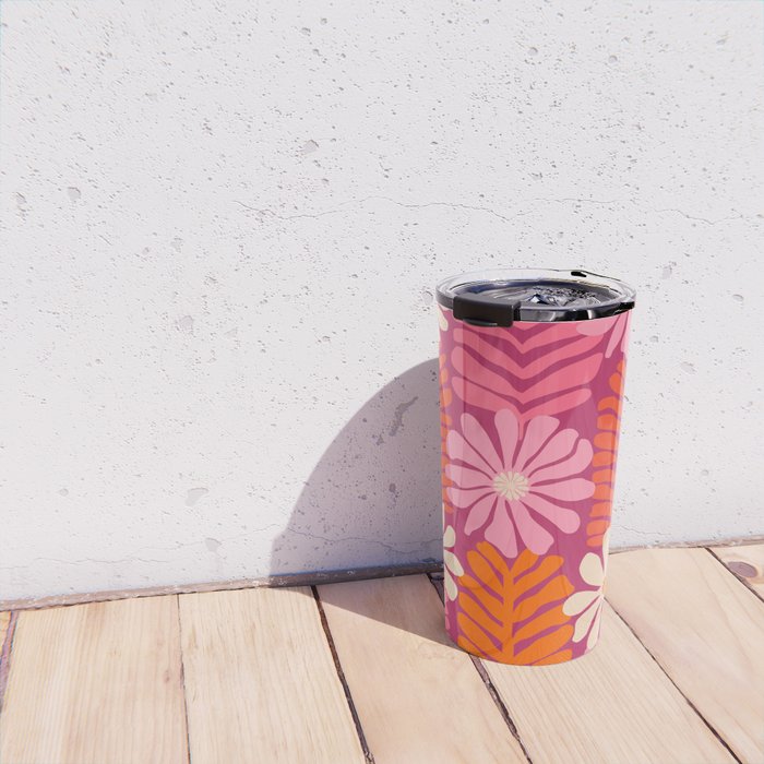 Secret Kisses Floral Design Travel Mug Gallery Image 4