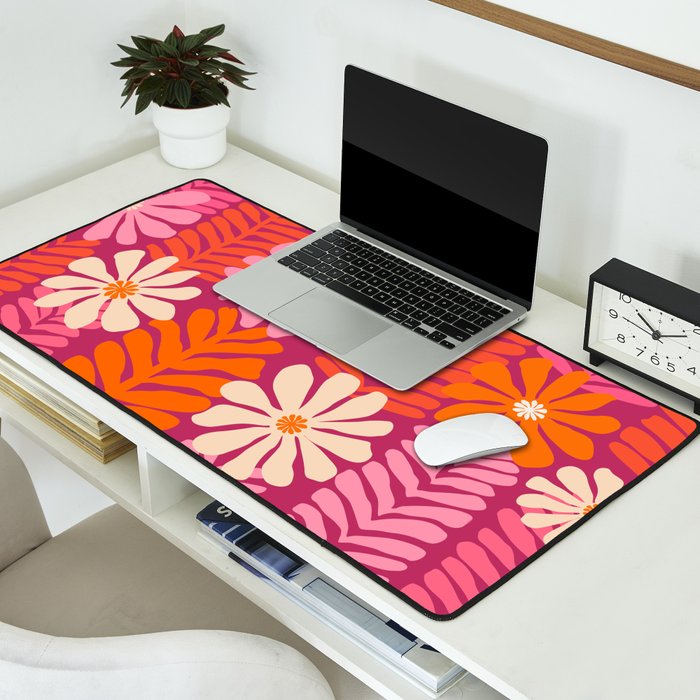 Secret Kisses Floral Design Desk Mat Gallery Image 2