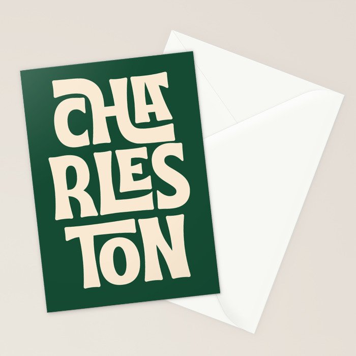 Charleston - Modern Typography Print Stationery Card Gallery Image 2