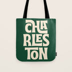 Charleston - Modern Typography Print Tote Bag Gallery Image 1