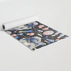Spaceman Fungi Planets - black Yoga Mat Gallery Image 2