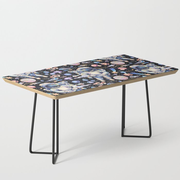 Spaceman Fungi Planets - black Coffee Table Gallery Image 1