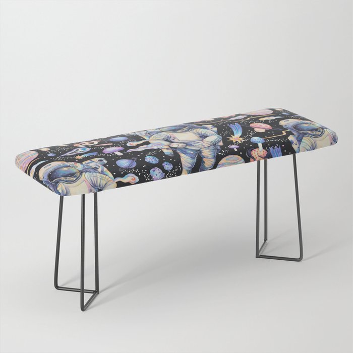 Spaceman Fungi Planets - black Bench Gallery Image 1