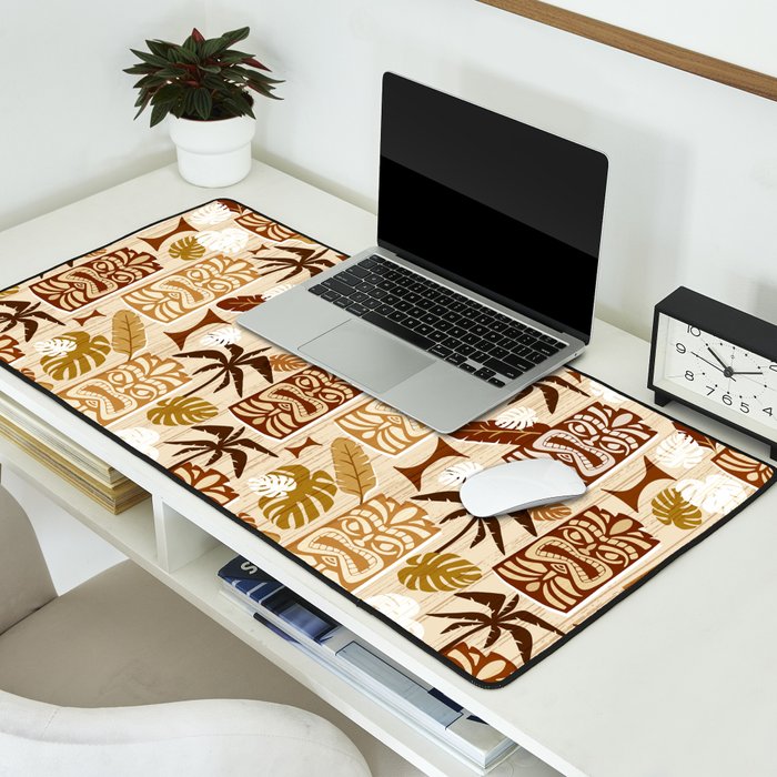 Tiki Time Brown Desk Mat Gallery Image 2