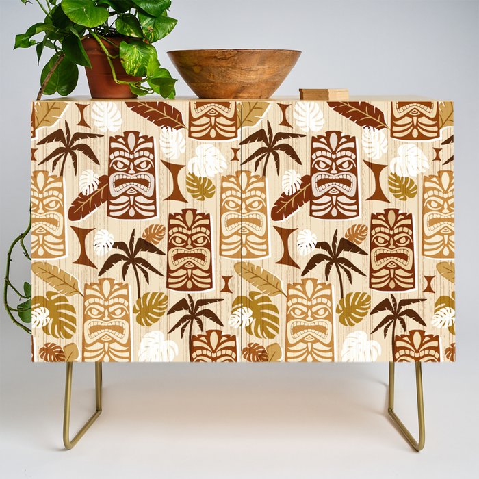 Tiki Time Brown Credenza Gallery Image 1
