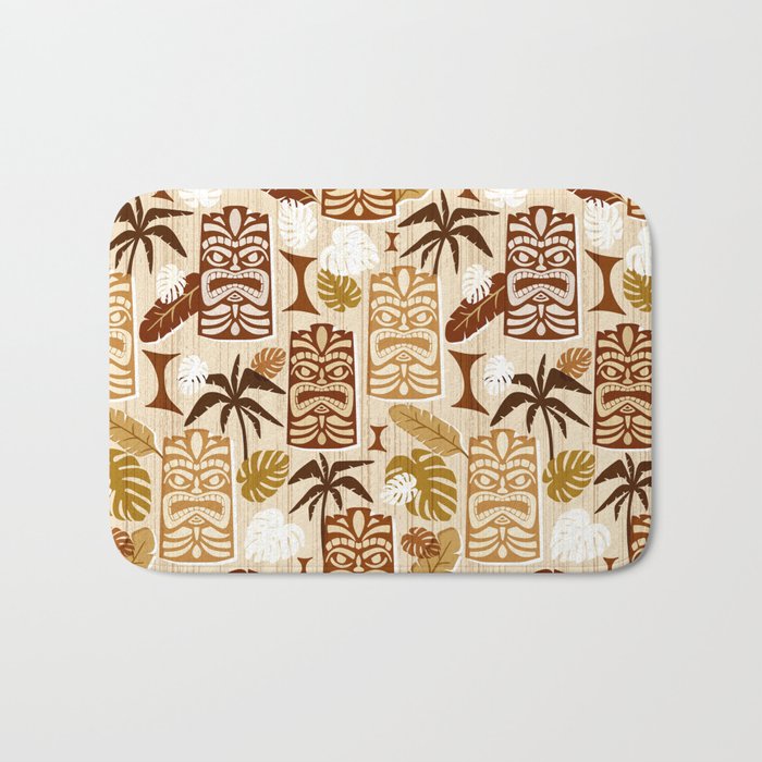 Tiki Time Brown Bath Mat Gallery Image 1