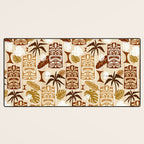 Tiki Time Brown Desk Mat Gallery Image 3