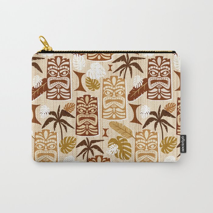 Tiki Time Brown Carry All Pouch Gallery Image 1