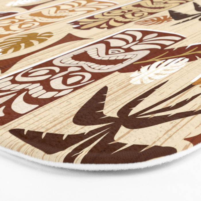 Tiki Time Brown Bath Mat Gallery Image 3