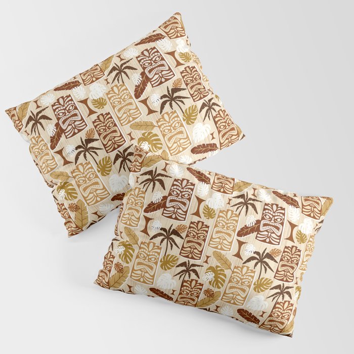 Tiki Time Brown Pillow Sham Gallery Image 3