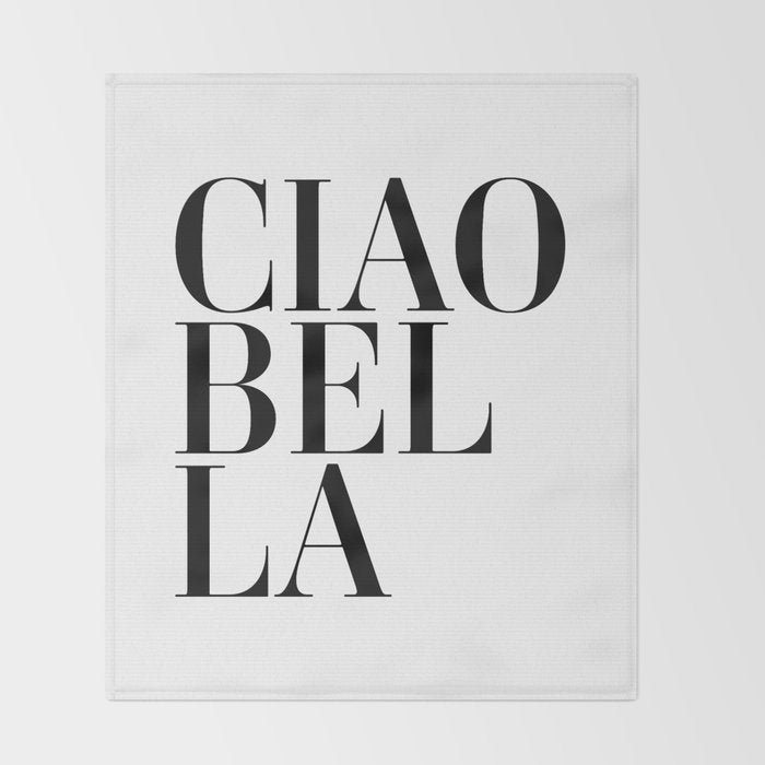 Ciao Bella Throw Blanket Gallery Image 2