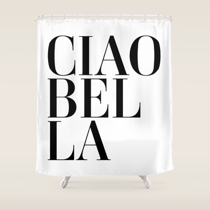 Ciao Bella Shower Curtain Gallery Image 1