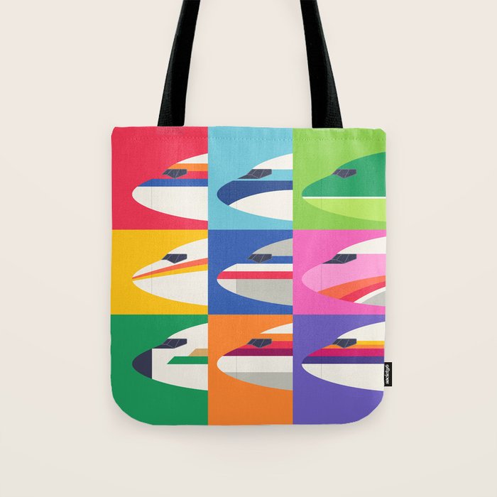Retro Airline Nose Livery - USA Tote Bag Gallery Image 1