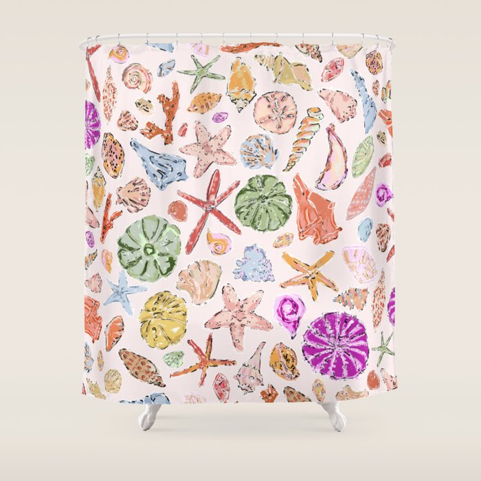 Sanibel Shells Shower Curtain Gallery Image 1