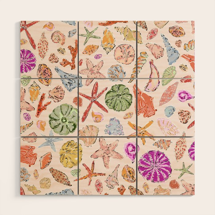 Sanibel Shells Wood Wall Art Gallery Image 1