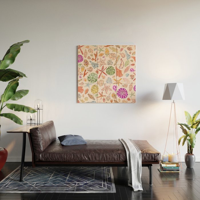 Sanibel Shells Wood Wall Art Gallery Image 2
