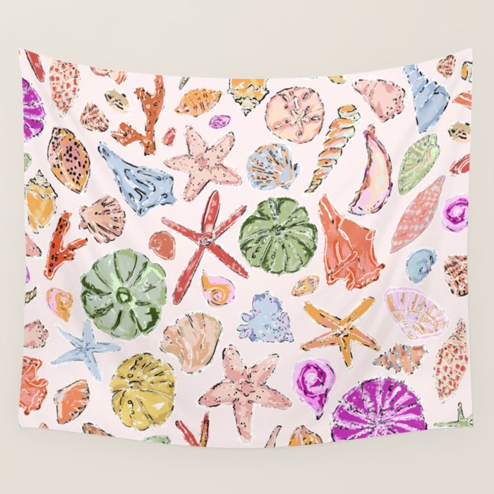 Sanibel Shells Wall Tapestry Gallery Image 4