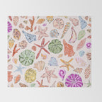 Sanibel Shells Throw Blanket Gallery Image 2