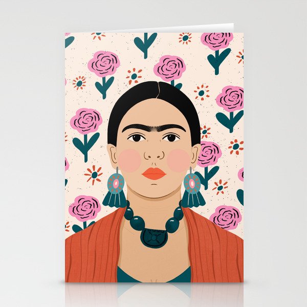 Frida Kahlo Portrait Stationery Card Gallery Image 1