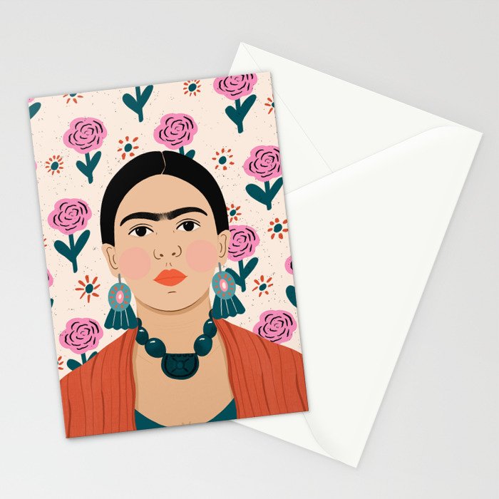 Frida Kahlo Portrait Stationery Card Gallery Image 2