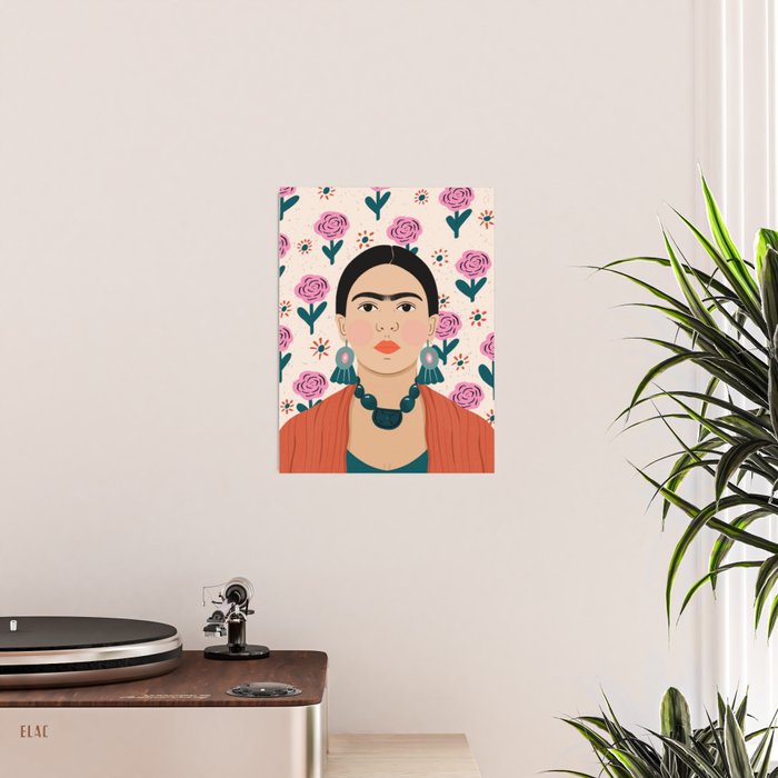 Frida Kahlo Portrait Poster Gallery Image 2