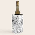 Charleston White Map Wine Chiller Gallery Image 2