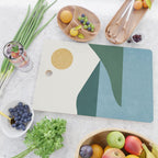 Sunny Lake - Abstract Landscape Cutting Board Gallery Image 2