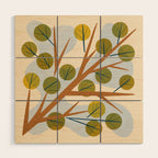 Branch and Leaves Wood Wall Art Gallery Image 1