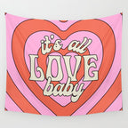 It's All Love, Baby Wall Tapestry Gallery Image 4