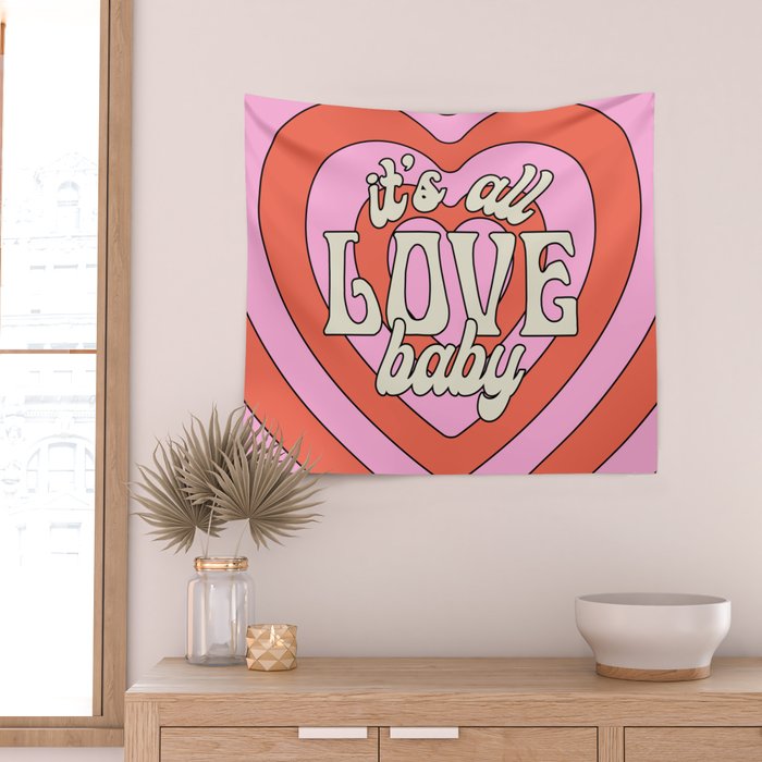 It's All Love, Baby Wall Tapestry Gallery Image 2
