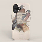 Bird Divinations: Wood Pigeon (about: almanacofbirds.org) iPhone Case Gallery Image 1
