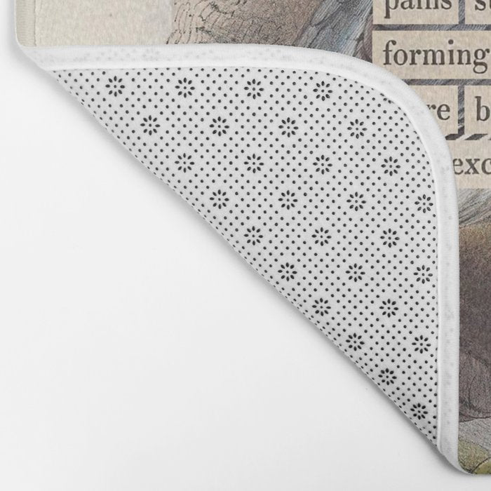 Bird Divinations: Wood Pigeon (about: almanacofbirds.org) Bath Mat Gallery Image 2