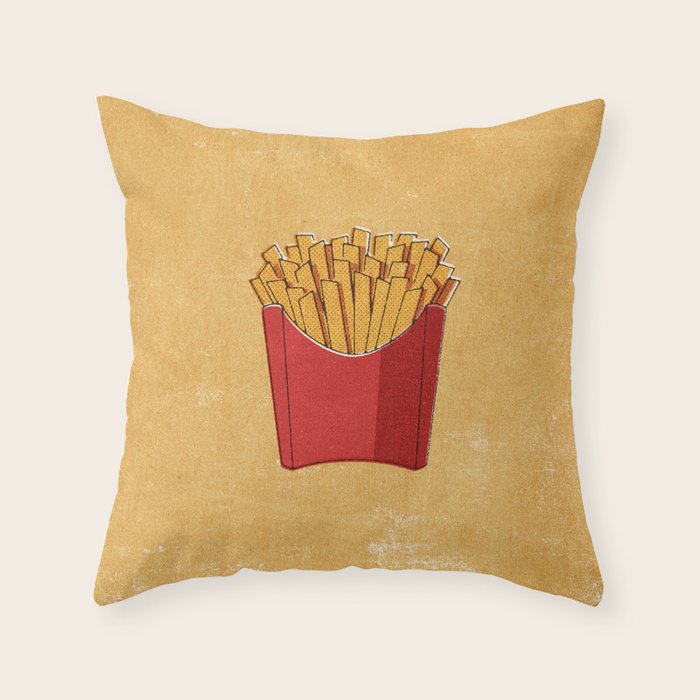 FAST FOOD / Fries Throw Pillow Gallery Image 6