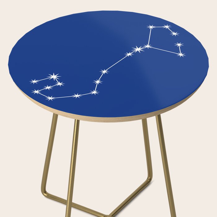 Scorpio Zodiac Star Constellation Line Art Dark Blue Side Table Gallery Image 2