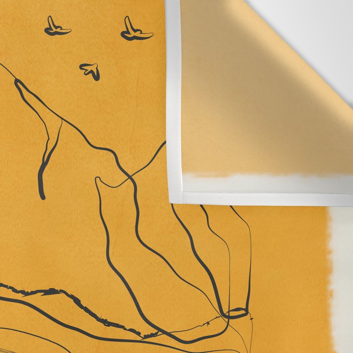 Minimalist Mountains 3 Wall Tapestry Gallery Image 3