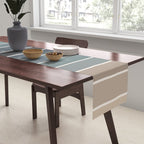 Gradient Arch XXVIII Earthy Blue Mid Century Modern Rainbow Table Runner Gallery Image 2