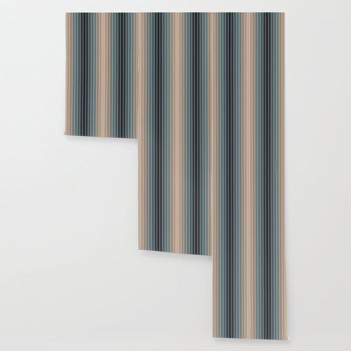 Gradient Arch XXVIII Earthy Blue Mid Century Modern Rainbow Wallpaper Gallery Image 3